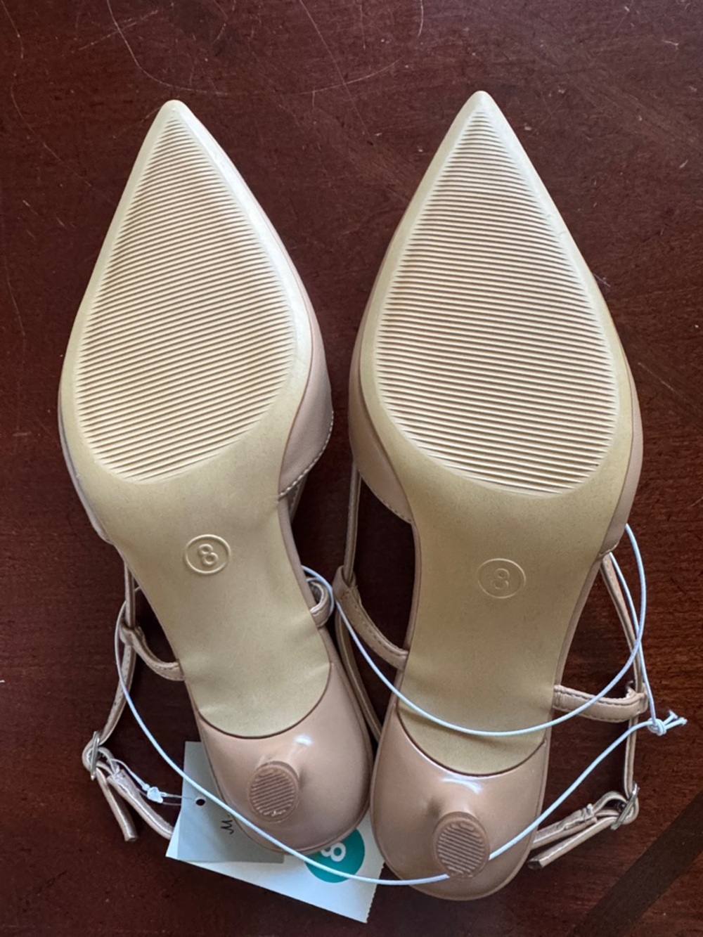 a new day Tan Pointed-Toe Slingback Pumps - Picture 6 of 9